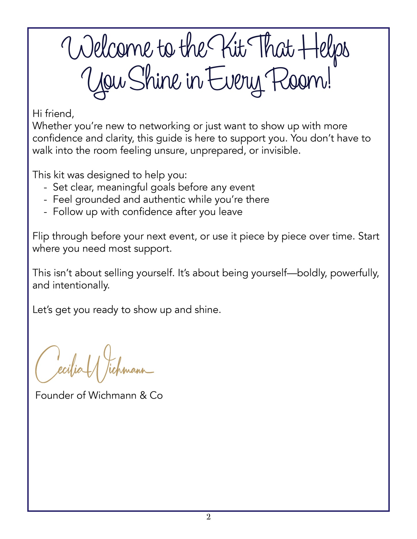 Show Up & Shine (PDF)